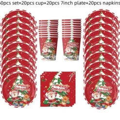 Assiette De Noël Jetable