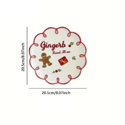 Assiette De Noël Rouge