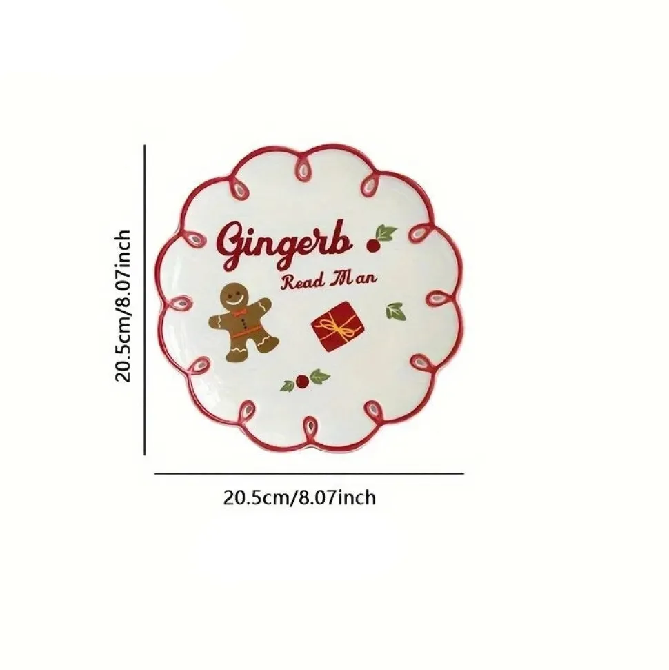 Assiette De Noël Rouge