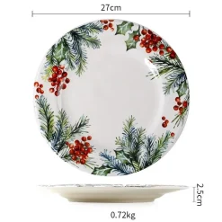Assiette De Noël Verte