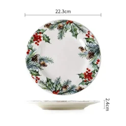 Assiette De Noël Verte