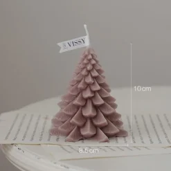 Bougie De Noël - Sapin Violet