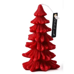 Bougie De Noël Sapin Rouge