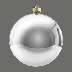 Boule De Noël Brillante XXL Argentée