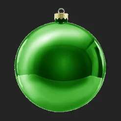 Boule De Noël Brillante XXL Verte Foncée