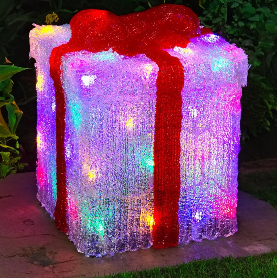 Cadeau LED Multicolore En Acrylique