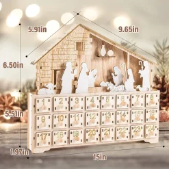 Calendrier De L'avent Crèche (LED)