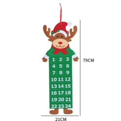 Calendrier De L'avent Renne En Feutrine