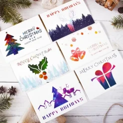 Carte De Noël - Blanche