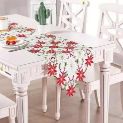 Chemin De Table Noël Brodé