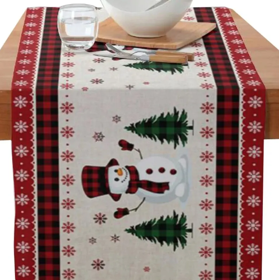 Chemin De Table Noël Rouge