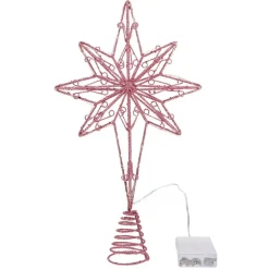 Cimier De Sapin De Noël Lumineux : Etoile à 8 Branches