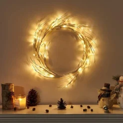 Couronne De Noël Lumineuse Led