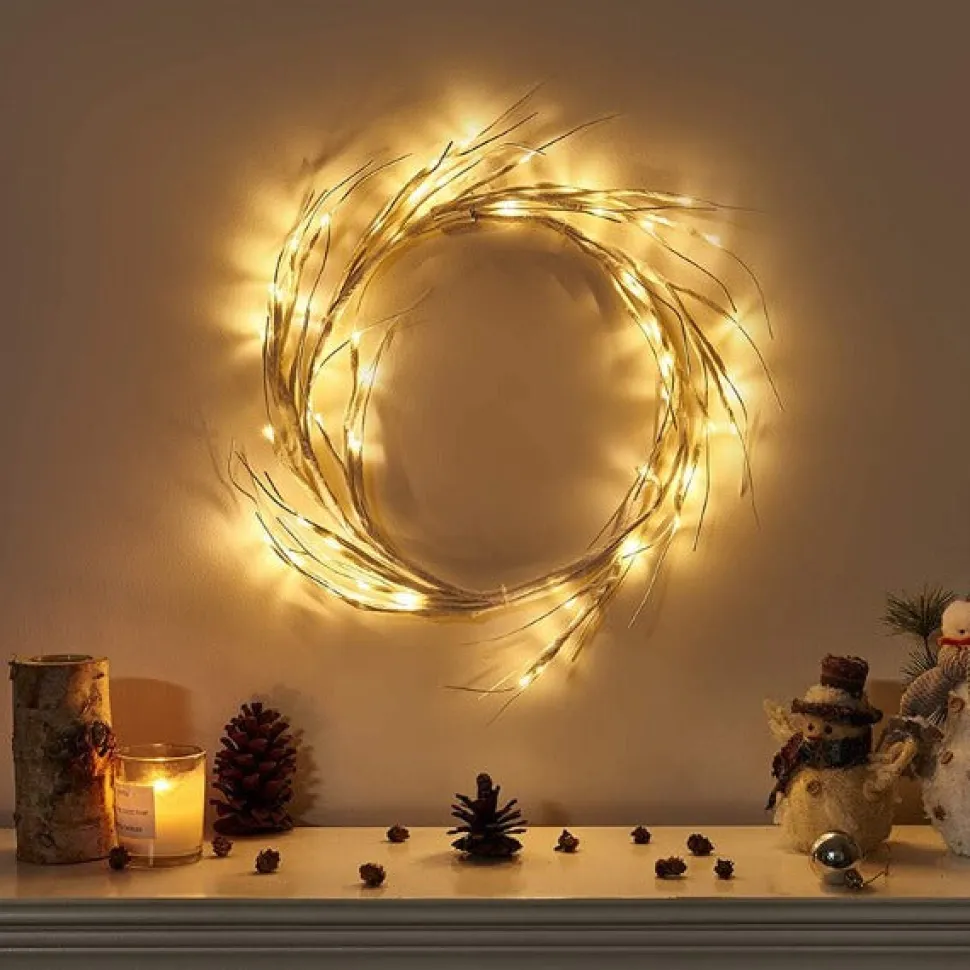 Couronne De Noël Lumineuse Led