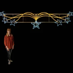 Décor De Rue De Noël - Ligne étoilée 3,5m