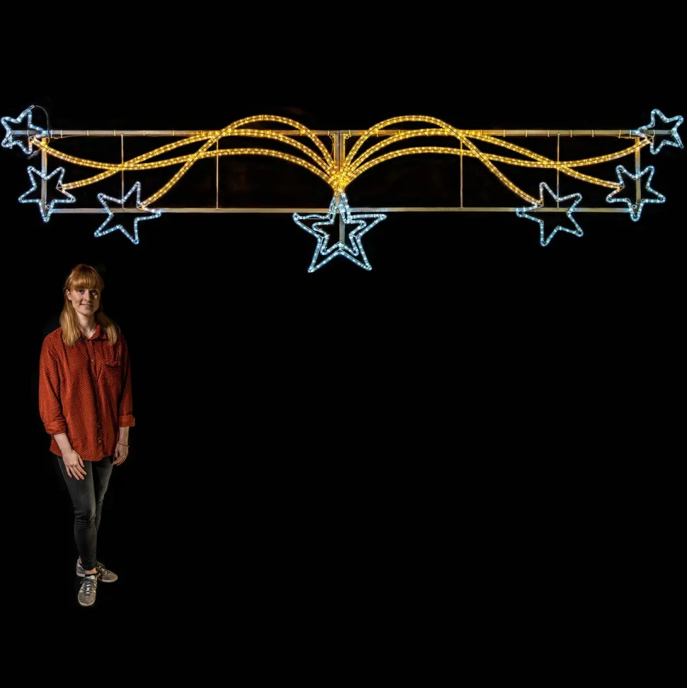 Décor De Rue De Noël - Ligne étoilée 3,5m