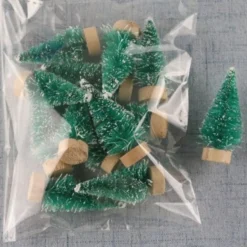 Décoration Village De Noël - Sapins Verts