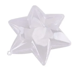 Forme En Plastique Transparent En Deux Parties : étoile à Six Branches