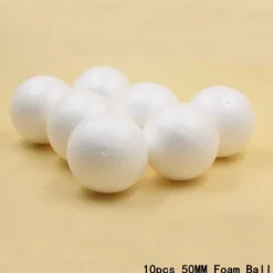 Forme En Polystyrène : 10 Boules De 5 Cm
