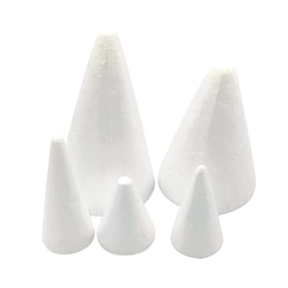 Forme En Polystyrène : Cône De Noël