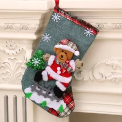 Hotte Chaussette De Noël - Ours