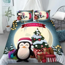 Housse De Couette Noël Pingouin