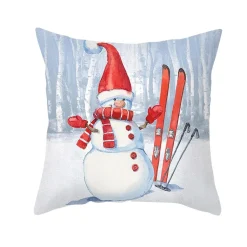 Housse De Coussin Bonhomme De Neige