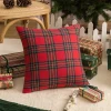 Housse De Coussin Noël Tartan
