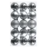 Lot De 30 Boules De Noël Argentées 6 Cm
