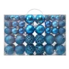 Lot De 100 Boules De Noël Bleu