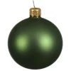 Lot De 4 Boules De Noël Mates 10 Cm- Vert Sapin