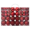 Lot De 100 Boules De Noël Rouge