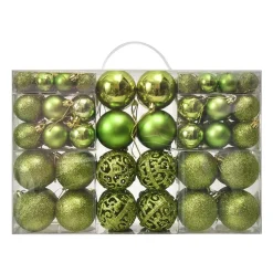 Lot De 100 Boules De Noël Vert