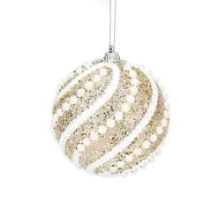 Lot De 6 Boules Perlées - 8cm