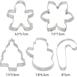 Lot De 5 Emporte-pièces De Noël