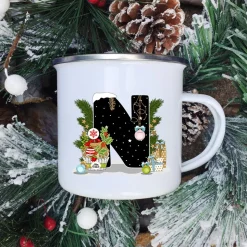 Mugs Tasse De Noël - Lettre Au Choix