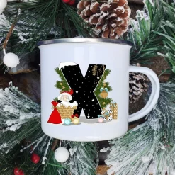 Mugs Tasse De Noël - Lettre Au Choix