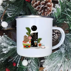 Mugs Tasse De Noël - Lettre Au Choix