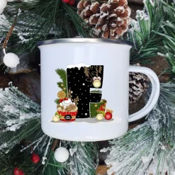 Mugs Tasse De Noël - Lettre Au Choix
