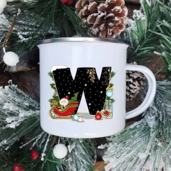 Mugs Tasse De Noël - Lettre Au Choix