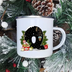 Mugs Tasse De Noël - Lettre Au Choix