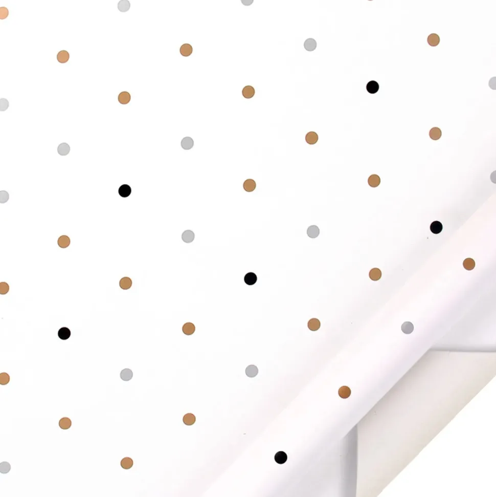 Papier Cadeau Blanc Et Or