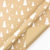 Papier Cadeau De Noël - Sapin Blanc