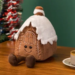 Peluche Chalet De Noël : Maison Enneigée