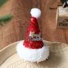 Pince A Cheveux Bonnet De Noël : Chapeau Rouge