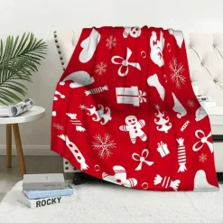 Plaid De Noël Rouge