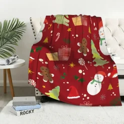 Plaid De Noël Rouge