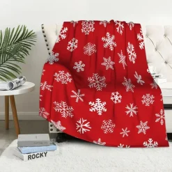 Plaid De Noël Rouge