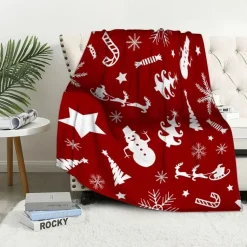 Plaid De Noël Rouge