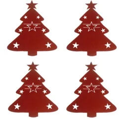 Porte Couvert De Noël - Sapin Avec Etoile